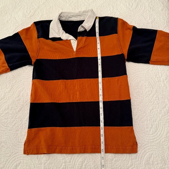 Preppy Orange & Navy Rugby Shirt – XS Fit - Picture 6 of 7